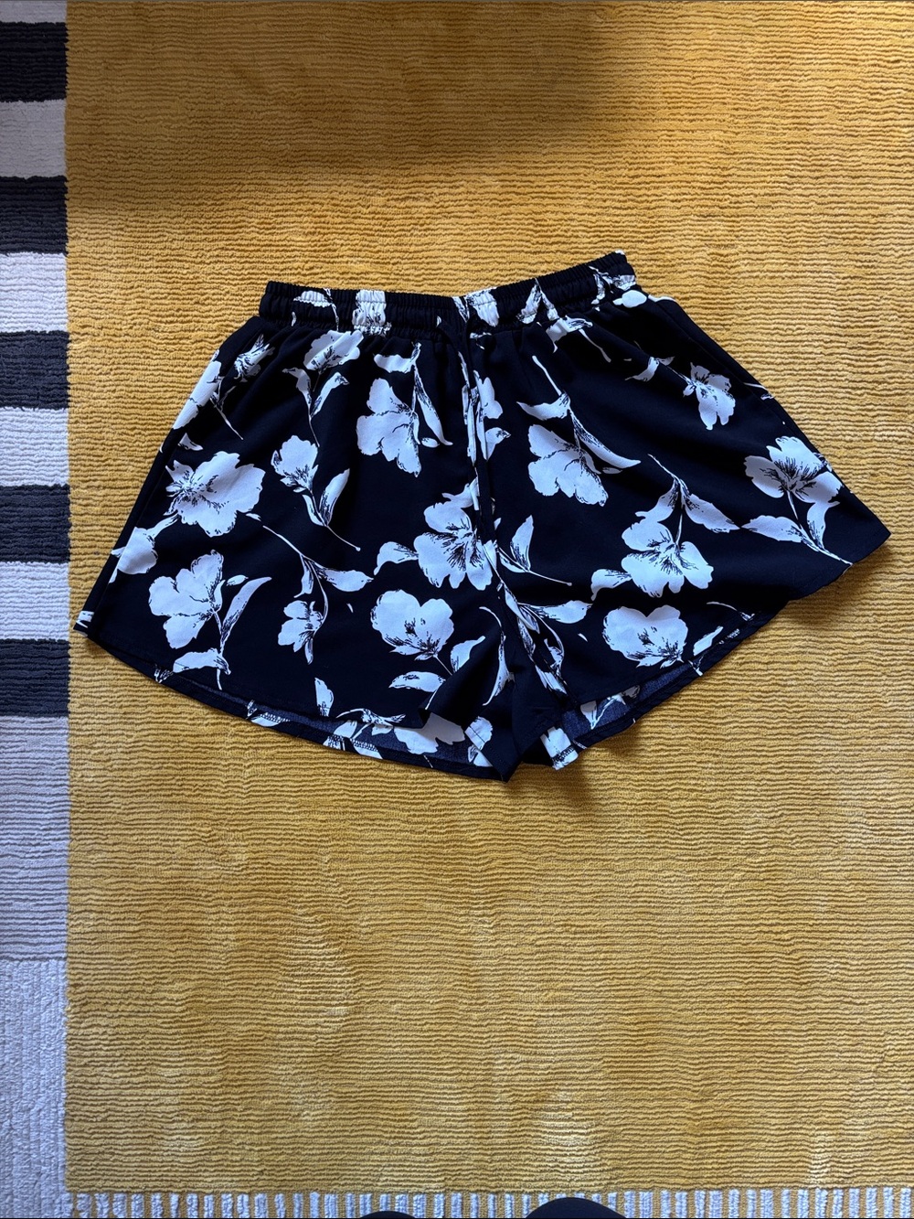 Drawstring Paper Bag Waist Shorts